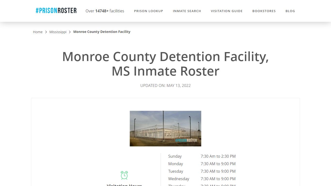 Monroe County Detention Facility, MS Inmate Roster